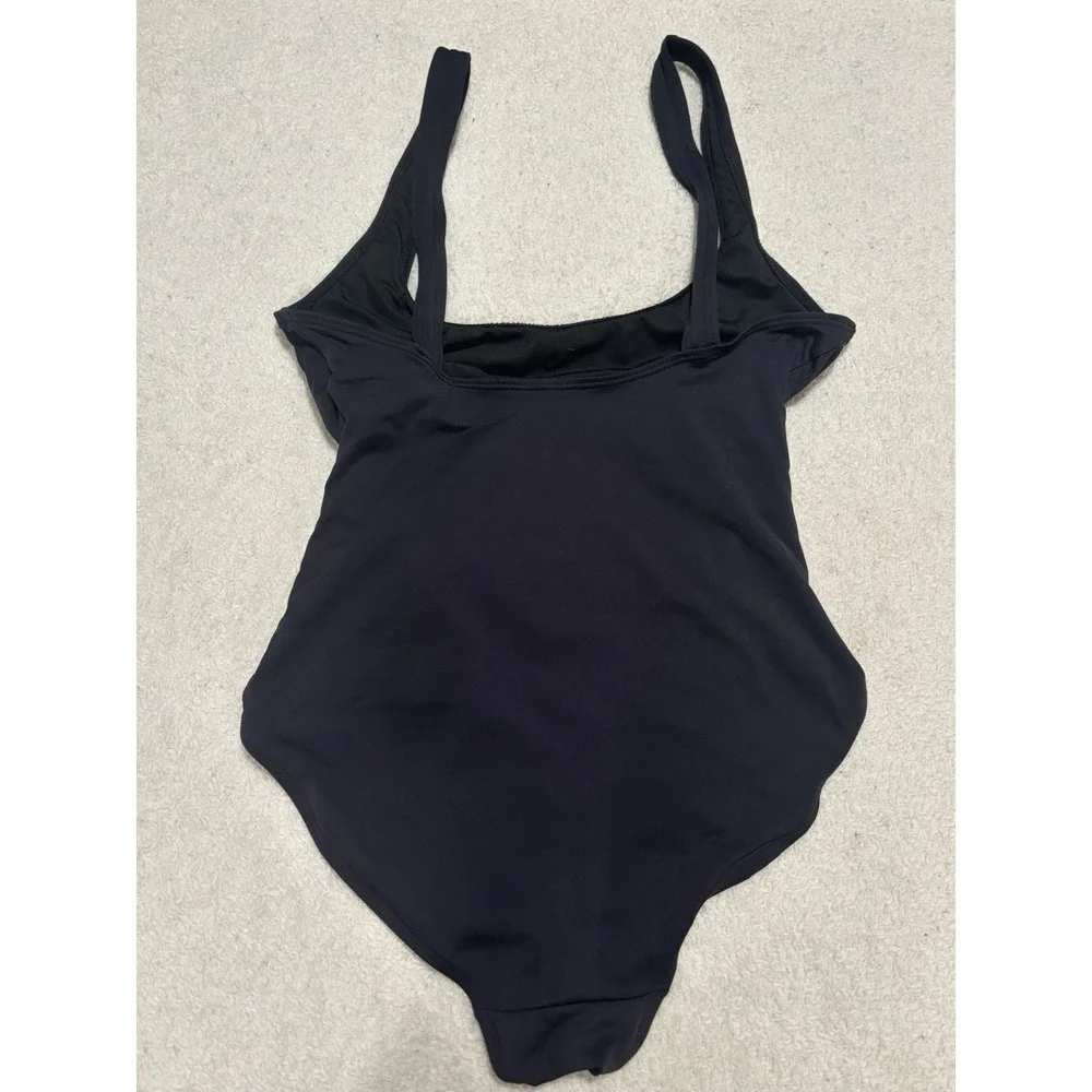 Carmen Marc Valvo Womens One-Piece, Sz 6 Black Swimsuit